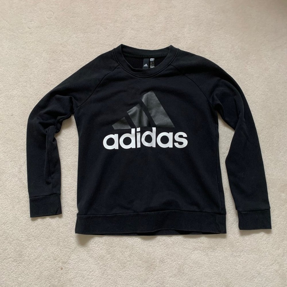 Adidas crewneck sweater Size L 16-18 or Adult S/M